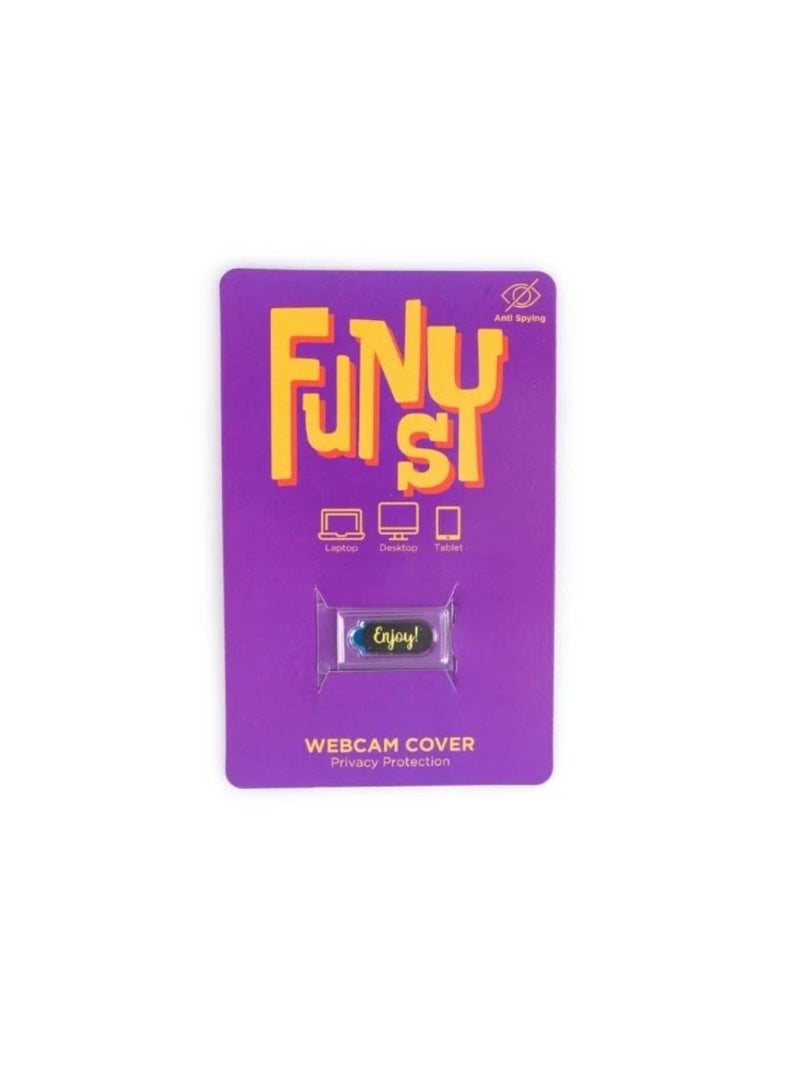 Funsy Laptop & Tablet Camera Cover | Enjoy | Mini - Image 3